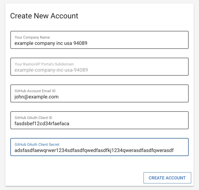 Create a new bastionxp instance